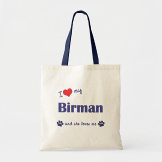 I Liebe mein Birman (weibliche Katze) Tragetasche