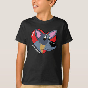 I Liebe mein blaues Heeler Dunkelheits-T-Shirt T-Shirt