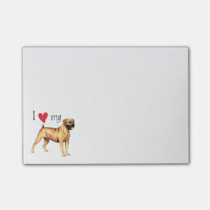 I Liebe mein Boerboel Post-it Klebezettel