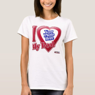 I Liebe mein Boot - Foto T-Shirt