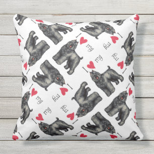 I Liebe mein Bouvier Kissen