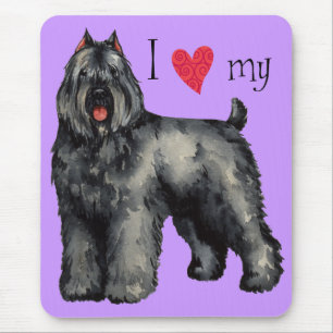 I Liebe mein Bouvier Mousepad