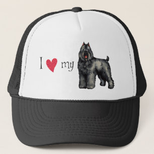 I Liebe mein Bouvier Truckerkappe