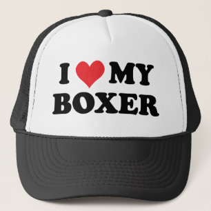 I Liebe mein Boxer Truckerkappe