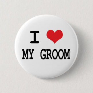 I Liebe mein Bräutigam-Knopf Button