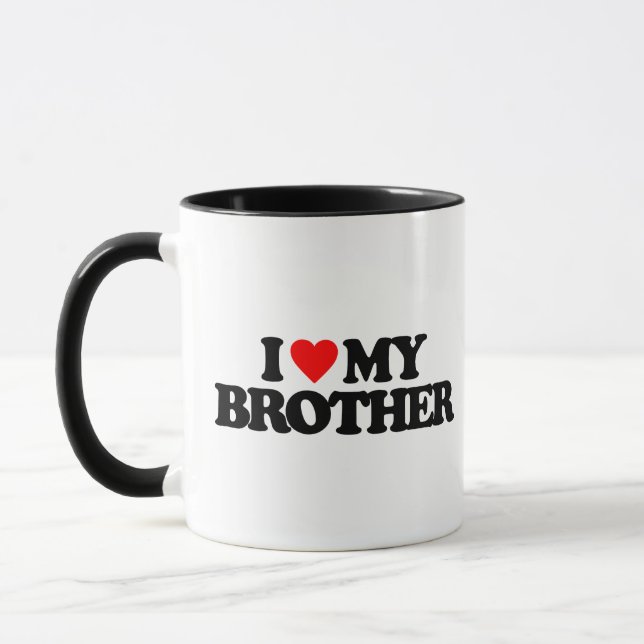 I LIEBE MEIN BRUDER TASSE (Links)