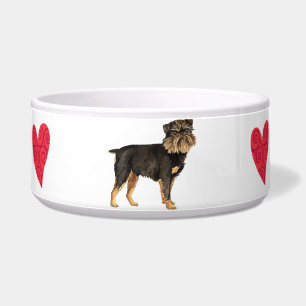 I Liebe mein Brüsseler Griffon Napf