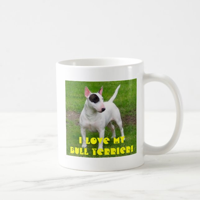 I LIEBE MEIN BULL-TERRIER! KAFFEETASSE (Rechts)