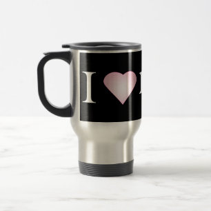 I LIEBE MEIN BULLDOG REISEBECHER