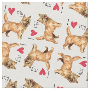 I Liebe mein Cairn-Terrier Stoff