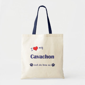 I Liebe mein Cavachon (weiblicher Hund) Tragetasche