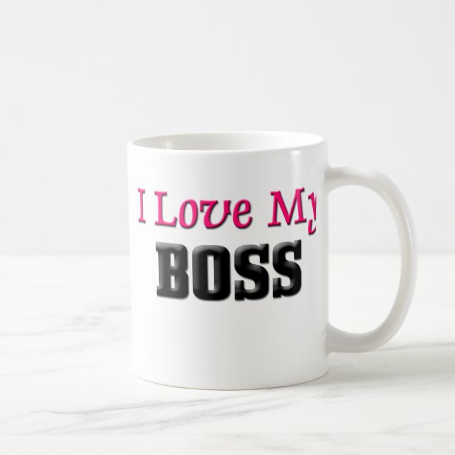 I Liebe mein Chef Kaffeetasse (Rechts)