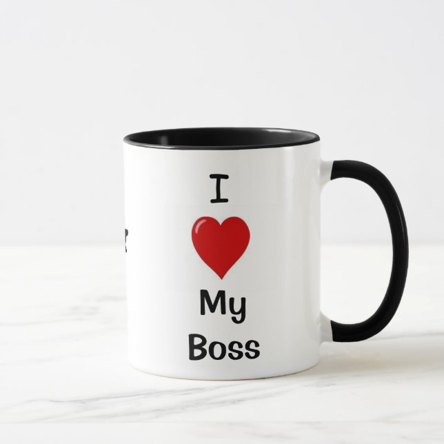 I Liebe mein Chef meine Chef-Lieben ich - Tasse (Rechts)