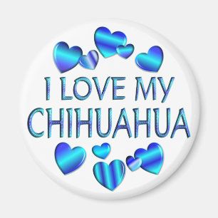 I Liebe mein Chihuahua Magnet