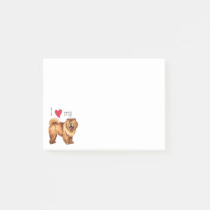 I Liebe mein Chow-Chow Chow-Chow Post-it Klebezettel