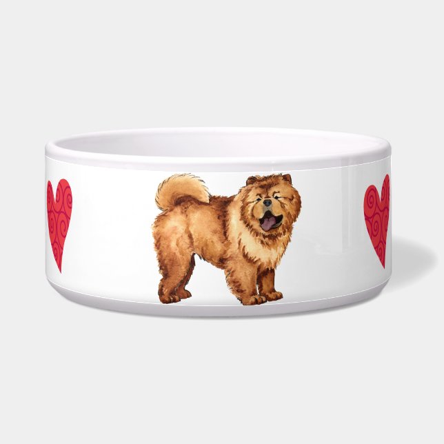 I Liebe mein Chow-Chow Napf (Rechts)