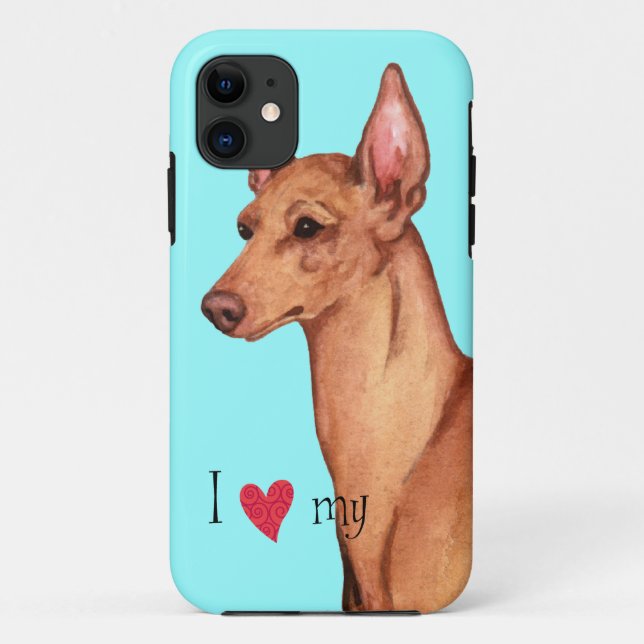 I Liebe mein Cirneco dell'Etna Case-Mate iPhone Hülle (Rückseite)