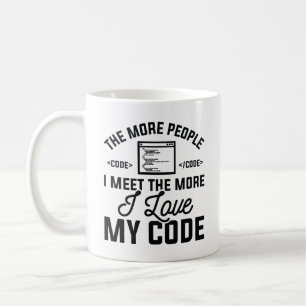 I Liebe Mein Code Kaffeetasse