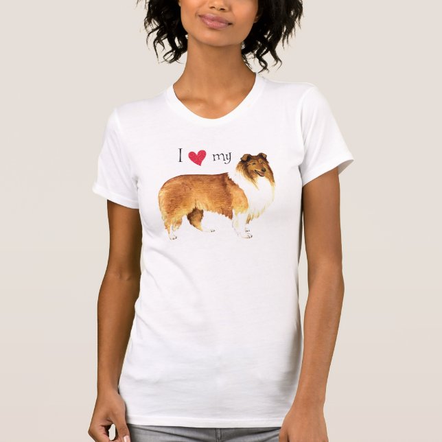 I Liebe mein Collie T-Shirt (Vorderseite)