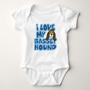 I Liebe mein Dachshund-Jagdhund-Baby-Strampler Baby Strampler