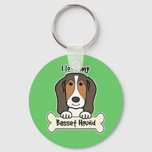 I Liebe mein Dachshund-Jagdhund Schlüsselanhänger