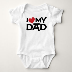 I Liebe mein der Vatertags-Säugling Vater- Baby Strampler