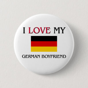 I Liebe mein deutscher Freund Button