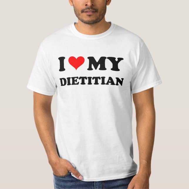 I Liebe mein Diätetiker T-Shirt (Vorderseite)