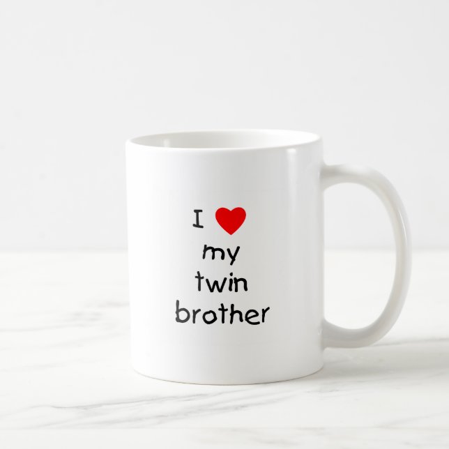 I Liebe mein Doppelbruder Kaffeetasse (Rechts)