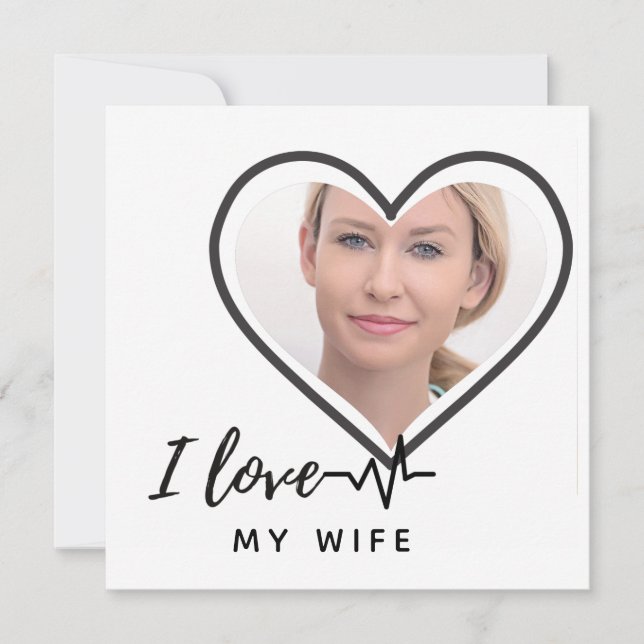 I Liebe Mein Ehefrau FOTO Geschenk - Bester Freund (Vorderseite)