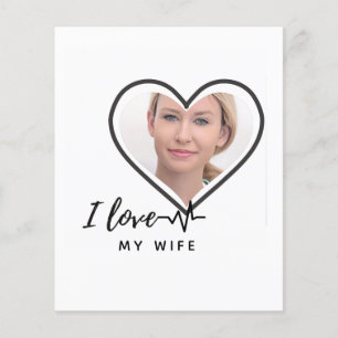 I Liebe Mein Ehefrau FOTO Geschenk - Bester Freund Flyer