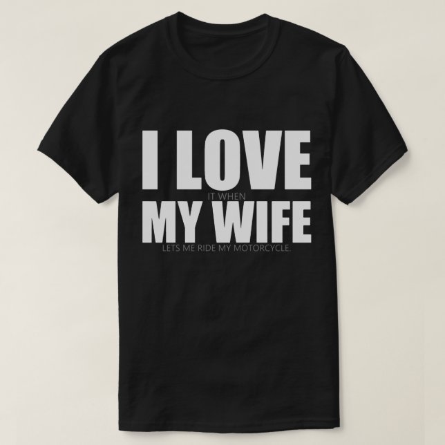 I Liebe mein Ehefrau-T-Shirt T-Shirt (Design vorne)