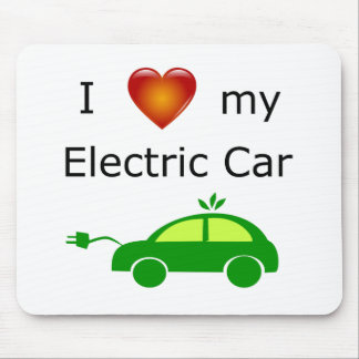 I Liebe mein elektrisches Auto Mousepad