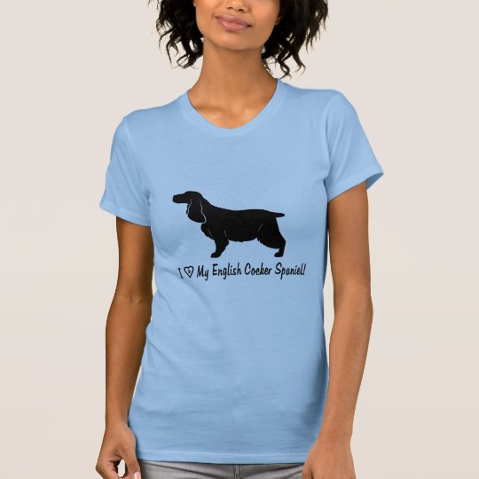I Liebe mein englischer Cockerspaniel T-Shirt