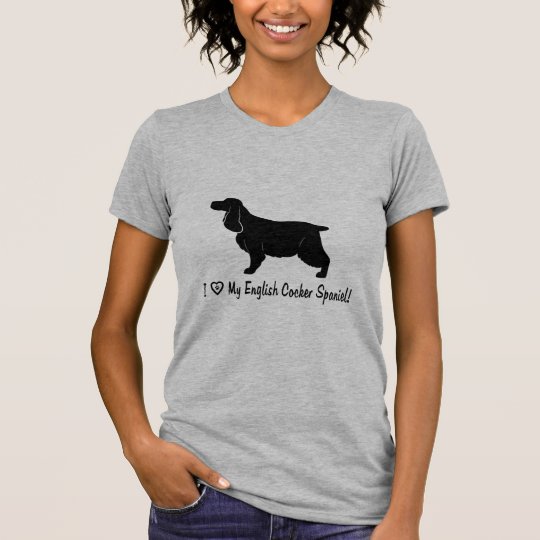 I Liebe mein englischer Cockerspaniel T-Shirt