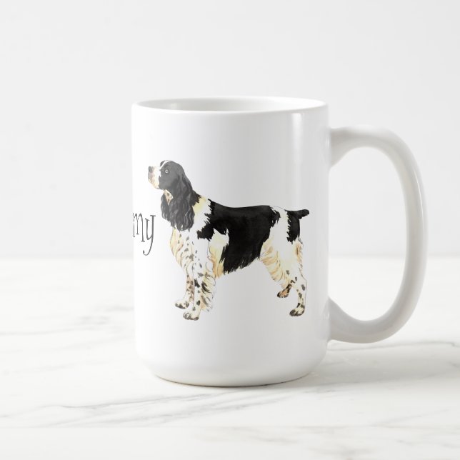 I Liebe mein englischer SpringerSpaniel Kaffeetasse (Rechts)
