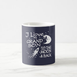 I Liebe mein Enkel zum Mond und zur Rückseite Kaffeetasse