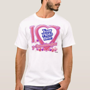I Liebe mein Enkelinrosa/lila - Foto T-Shirt