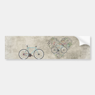 I Liebe mein Fahrrad Autoaufkleber