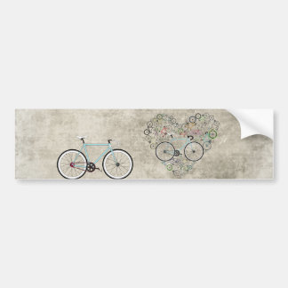 I Liebe mein Fahrrad Autoaufkleber
