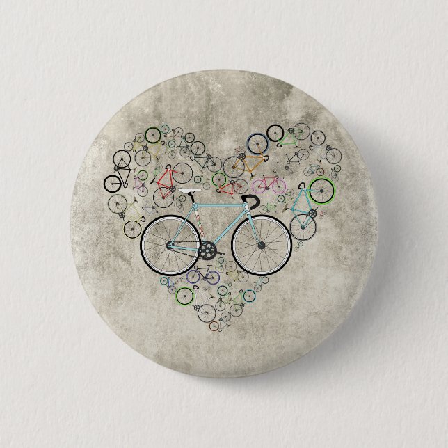 I Liebe mein Fahrrad Button (Vorderseite)