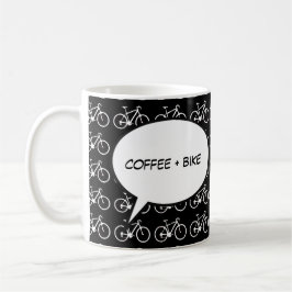 I Liebe mein Fahrrad Cartoon Kaffeetasse