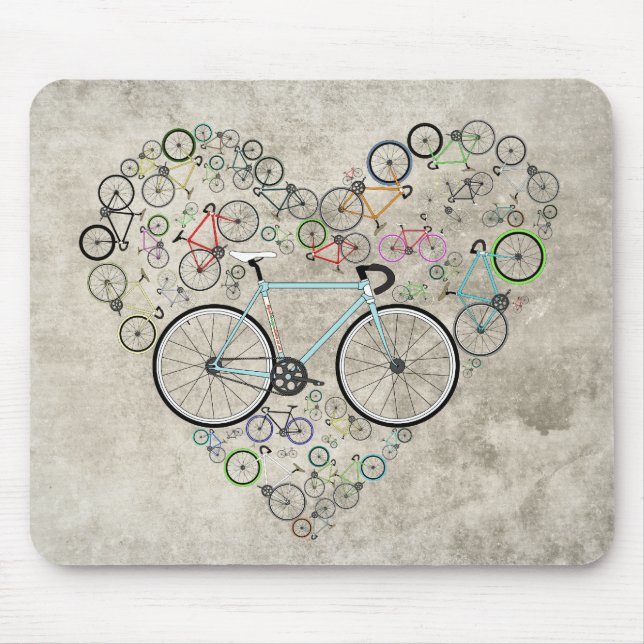 I Liebe mein Fahrrad Mousepad (Vorne)