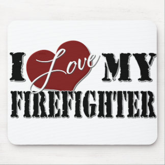 I Liebe mein Feuerwehrmann mousepad