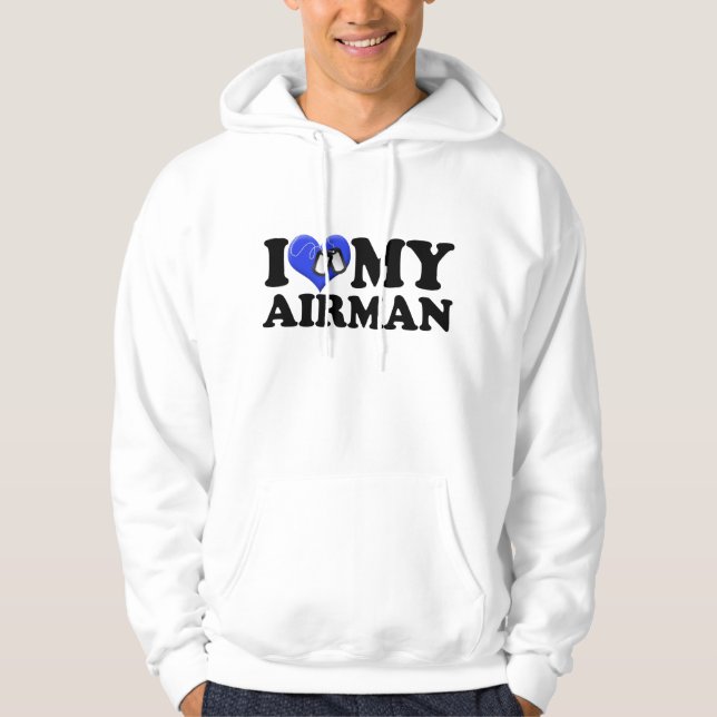 I Liebe mein Flieger Hoodie (Vorderseite)