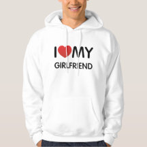 I Liebe mein Freundin-mit Kapuze Sweatshirt