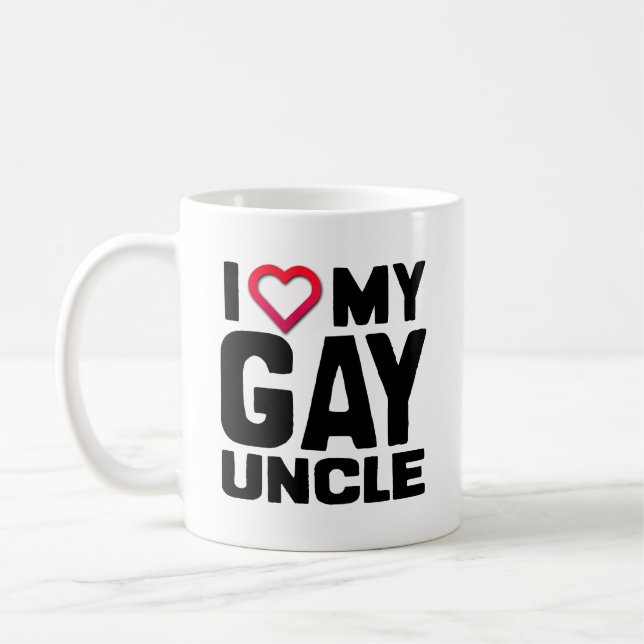 I LIEBE MEIN GAY UNCLE -.pnng Kaffeetasse (Links)