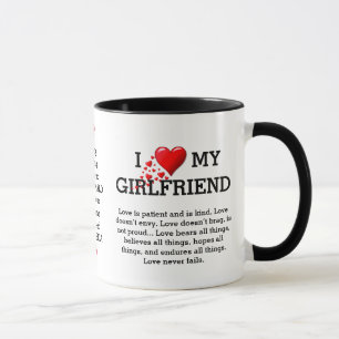I LIEBE MEIN GIRLFRIEND Custom Christlich Tasse
