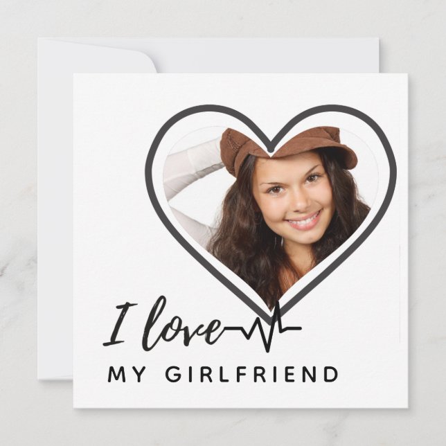 I LIEBE MEIN GIRLFRIEND Foto Geschenk Personalisie (Vorderseite)