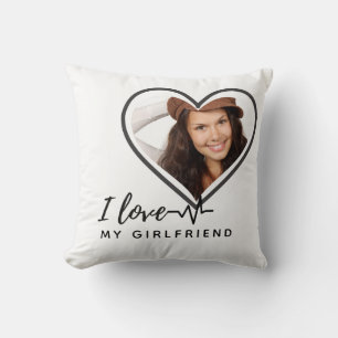 I LIEBE MEIN GIRLFRIEND Foto Geschenk Personalisie Kissen